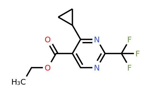 CAS 887409-11-2 | 4-Cyclopropyl-2-(trifluoromethyl)pyrimidine-5-carboxylic acid ethyl ester