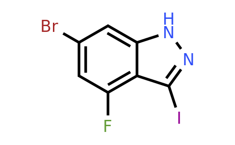 CAS 887568-00-5 | 6-Bromo-4-fluoro-3-iodo-1H-indazole