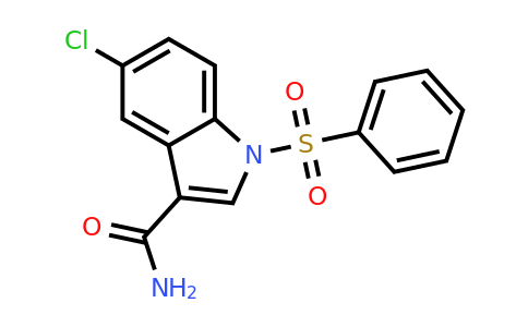 CAS 887576-22-9 | 5-Chloro-1-(phenylsulfonyl)-1H-indole-3-carboxamide