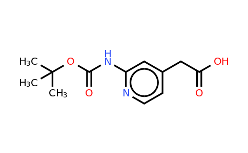 CAS 887580-70-3 | (4-Acetic acid-2-pyridinyl)-carbamic acid,1,1-dimethylethyl ester
