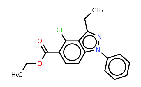 CAS 887587-01-1 | Ethyl-4-chloro-1-penyl-3-ethyl-1H-indazole-5-carboxylate