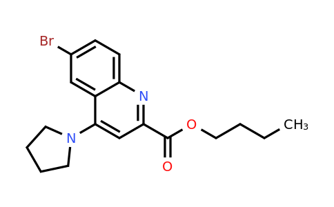 CAS 887589-79-9 | Butyl 6-bromo-4-(pyrrolidin-1-yl)quinoline-2-carboxylate