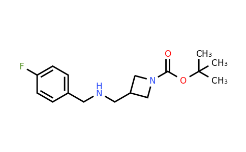CAS 887590-16-1 | tert-Butyl 3-(((4-fluorobenzyl)amino)methyl)azetidine-1-carboxylate