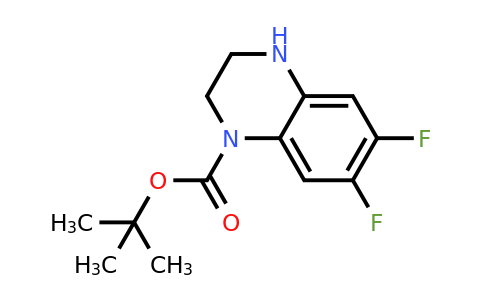 CAS 887590-33-2 | 6,7-Difluoro-3,4-dihydro-2H-quinoxaline-1-carboxylic acid tert-butyl ester