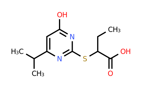 CAS 887695-05-8 | 2-((4-Hydroxy-6-isopropylpyrimidin-2-yl)thio)butanoic acid