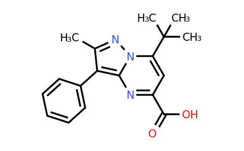 CAS 887833-48-9 | 7-tert-butyl-2-methyl-3-phenylpyrazolo[1,5-a]pyrimidine-5-carboxylic acid