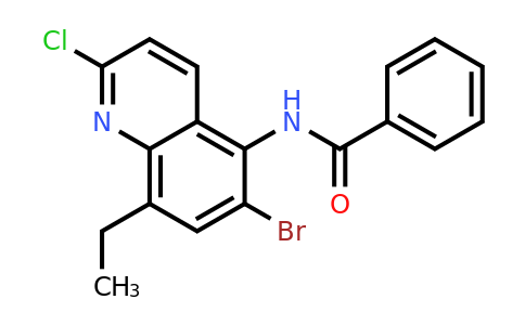 CAS 88784-09-2 | N-(6-Bromo-2-chloro-8-ethylquinolin-5-yl)benzamide