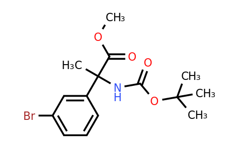 CAS 887913-68-0 | methyl 2-(3-bromophenyl)-2-{[(tert-butoxy)carbonyl]amino}propanoate