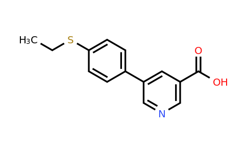 CAS 887973-33-3 | 5-(4-Ethylthiophenyl)nicotinic acid