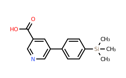 CAS 887973-37-7 | 5-[4-(Trimethylsilyl)phenyl]pyridine-3-carboxylic acid