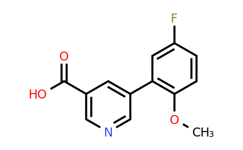 CAS 887973-43-5 | 5-(5-Fluoro-2-methoxyphenyl)nicotinic acid