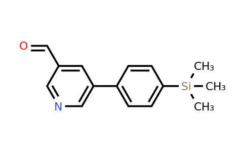 CAS 887973-70-8 | 5-[4-(Trimethylsilyl)phenyl]pyridine-3-carbaldehyde