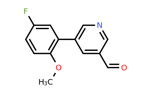 CAS 887973-71-9 | 5-(5-Fluoro-2-methoxyphenyl)pyridine-3-carbaldehyde