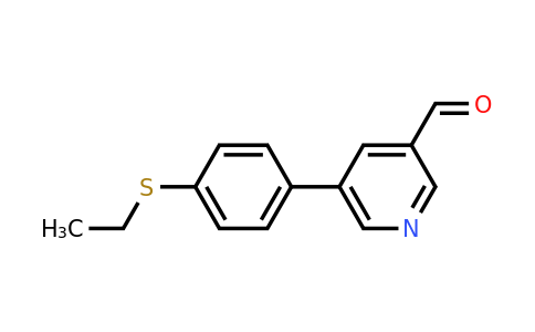 CAS 887973-74-2 | 5-[4-(Ethylthio)phenyl]pyridine-3-carbaldehyde