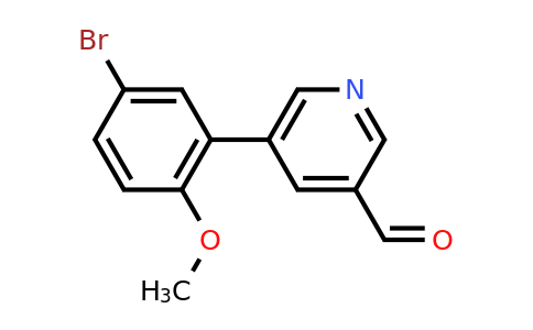 CAS 887973-76-4 | 5-(5-Bromo-2-methoxyphenyl)pyridine-3-carbaldehyde