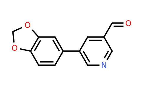 CAS 887973-93-5 | 5-(2H-1,3-Benzodioxol-5-YL)pyridine-3-carbaldehyde