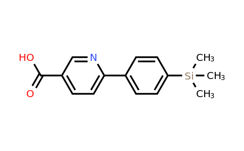 CAS 887976-34-3 | 6-[4-(Trimethylsilyl)phenyl]pyridine-3-carboxylic acid