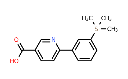 CAS 887976-67-2 | 6-[3-(Trimethylsilyl)phenyl]pyridine-3-carboxylic acid
