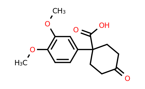 CAS 887978-64-5 | 1-(3,4-Dimethoxyphenyl)-4-oxocyclohexanecarboxylic acid