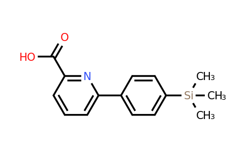 CAS 887982-65-2 | 6-[4-(Trimethylsilyl)phenyl]pyridine-2-carboxylic acid