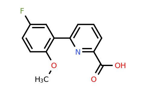 CAS 887982-75-4 | 6-(5-Fluoro-2-methoxyphenyl)picolinic acid