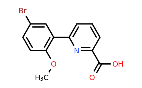 CAS 887982-80-1 | 6-(5-Bromo-2-methoxyphenyl)pyridine-2-carboxylic acid