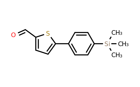 CAS 887986-50-7 | 5-[4-(Trimethylsilyl)phenyl]thiophene-2-carbaldehyde