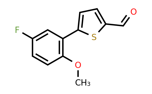 CAS 887986-67-6 | 5-(5-Fluoro-2-methoxyphenyl)thiophene-2-carbaldehyde