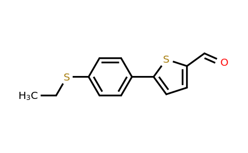 CAS 887986-79-0 | 5-[4-(Ethylthio)phenyl]thiophene-2-carbaldehyde