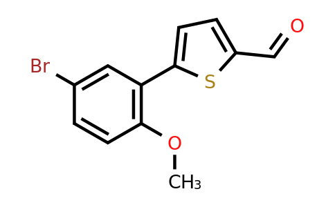 CAS 887986-96-1 | 5-(5-Bromo-2-methoxyphenyl)thiophene-2-carbaldehyde
