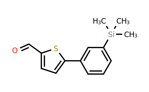 CAS 887987-14-6 | 5-[3-(Trimethylsilyl)phenyl]thiophene-2-carbaldehyde