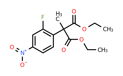 CAS 88975-08-0 | 1,3-diethyl 2-(2-fluoro-4-nitrophenyl)-2-methylpropanedioate