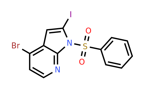 CAS 889939-26-8 | 4-Bromo-2-iodo-1-(phenylsulfonyl)-1H-pyrrolo[2,3-B]pyridine