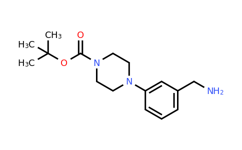 CAS 889948-55-4 | 4-(3-Aminomethyl-phenyl)-piperazine-1-carboxylic acid tert-butyl ester