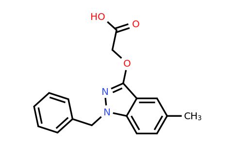 CAS 889950-63-4 | 2-(1-Benzyl-5-methyl-1H-indazol-3-yloxy)acetic acid