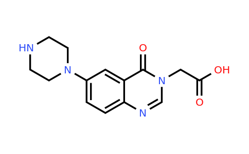 CAS 889958-08-1 | (4-Oxo-6-piperazin-1-YL-4H-quinazolin-3-YL)-acetic acid