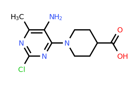 CAS 890094-31-2 | 1-(5-Amino-2-chloro-6-methylpyrimidin-4-yl)piperidine-4-carboxylic acid