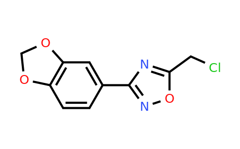 CAS 890095-80-4 | 3-(2H-1,3-Benzodioxol-5-yl)-5-(chloromethyl)-1,2,4-oxadiazole