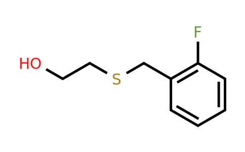 CAS 89040-05-1 | 2-((2-Fluorobenzyl)thio)ethanol
