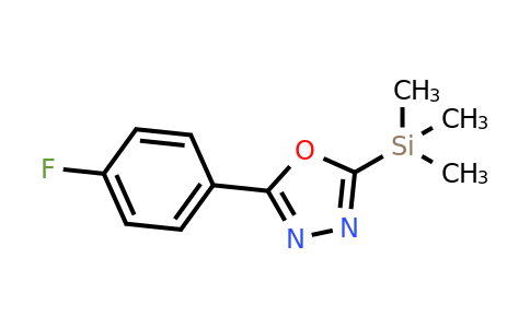 CAS 890405-12-6 | 2-(4-Fluorophenyl)-5-(trimethylsilyl)-1,3,4-oxadiazole