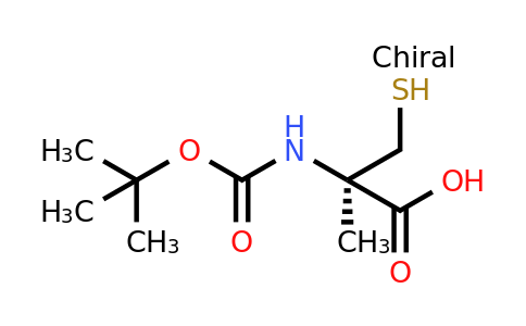 CAS 890534-07-3 | (2R)-2-[(Tert-butoxycarbonyl)amino]-3-mercapto-2-methylpropanoic acid