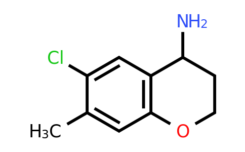 CAS 890839-08-4 | 6-Chloro-7-methyl-3,4-dihydro-2H-1-benzopyran-4-amine