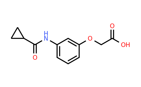 CAS 890984-16-4 | 2-(3-Cyclopropaneamidophenoxy)acetic acid