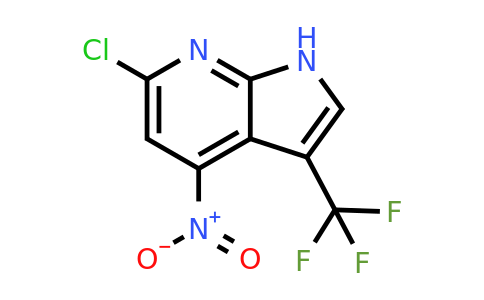 1H-Pyrrolo[2,3-B]pyridine, 6-chloro-4-nitro-3-(trifluoromethyl)-