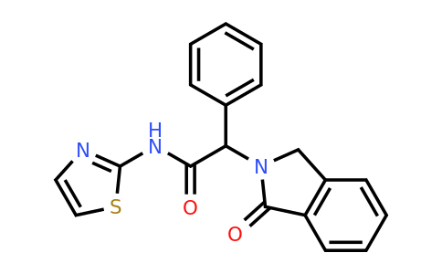 CAS 892772-75-7 | 2-(1-Oxoisoindolin-2-yl)-2-phenyl-N-(thiazol-2-yl)acetamide