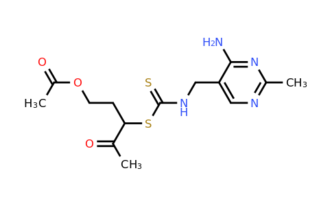 CAS 89285-03-0 | 3-((((4-Amino-2-methylpyrimidin-5-yl)methyl)carbamothioyl)thio)-4-oxopentyl acetate