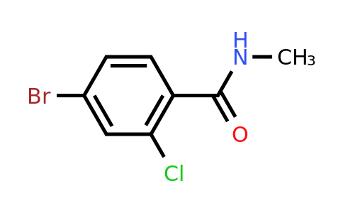 CAS 893420-23-0 | 4-Bromo-2-chloro-N-methylbenzamide