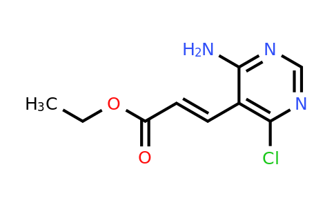 CAS 893444-11-6 | Ethyl 3-(4-amino-6-chloropyrimidin-5-yl)acrylate