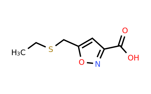 CAS 893640-81-8 | 5-[(ethylsulfanyl)methyl]-1,2-oxazole-3-carboxylic acid