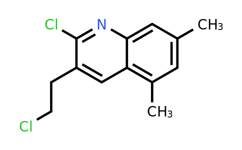 CAS 893724-64-6 | 2-Chloro-3-(2-chloroethyl)-5,7-dimethylquinoline